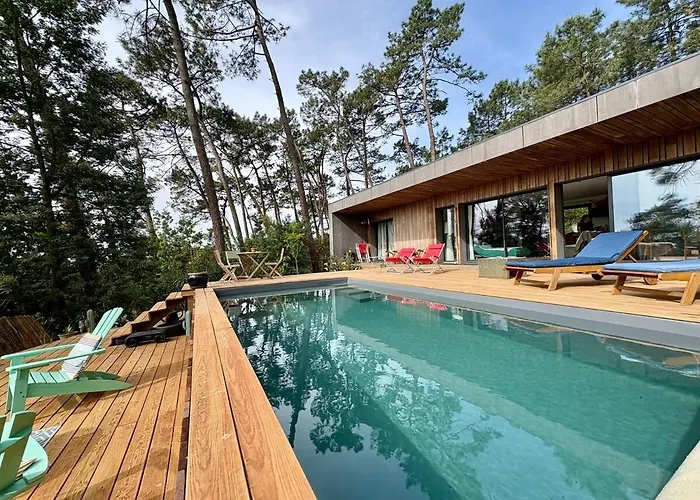 La Du Bout Du Monde, Pool & Jacuzzi Villa Soorts-Hossegor