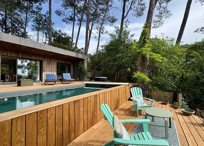 Villa La Du Bout Du Monde, Pool & Jacuzzi Soorts-Hossegor